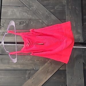 New with tags, banana republic, red top sweater material, very cute size, large